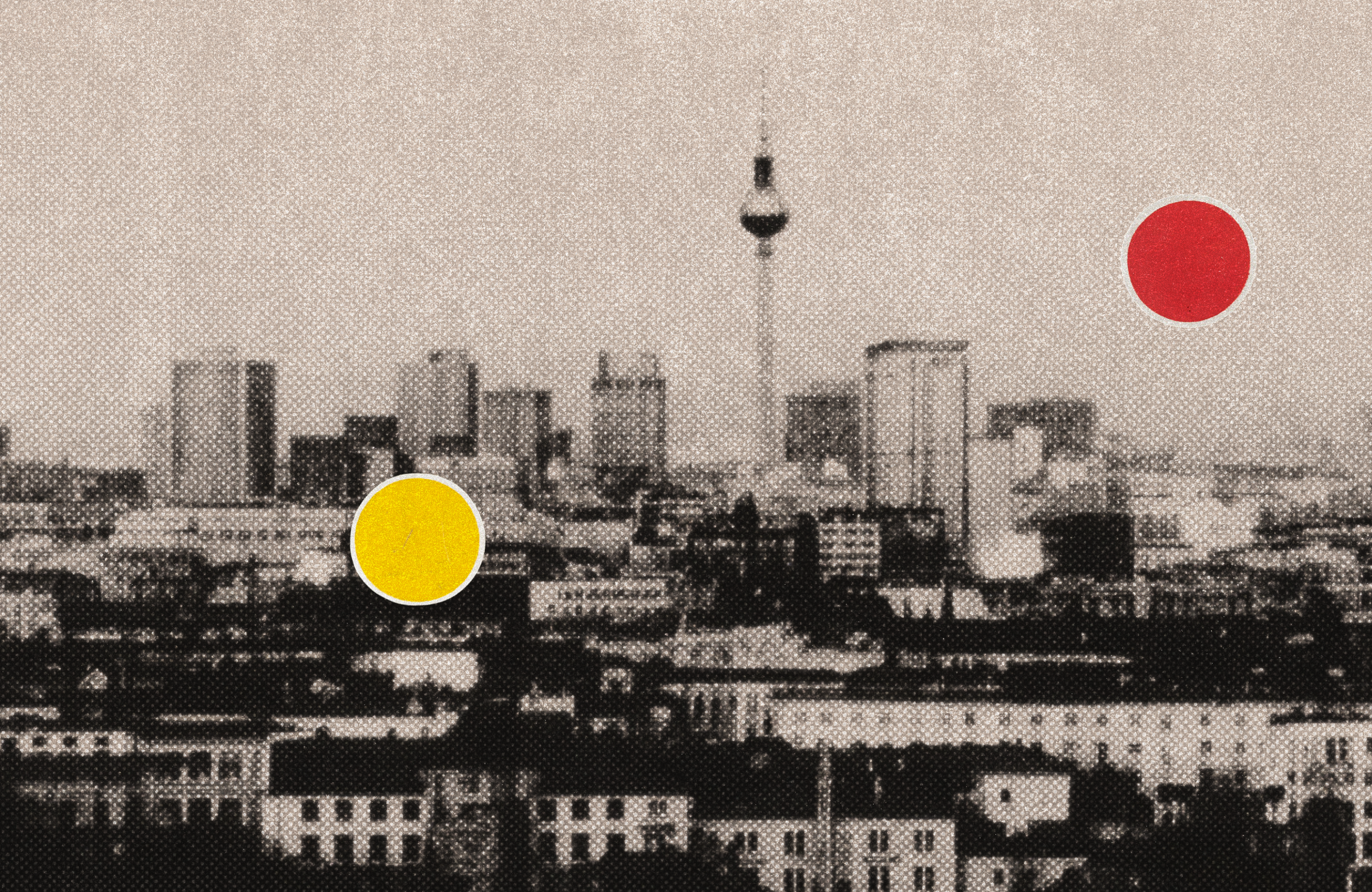 Illustration featuring Berlin skyline with the TV Tower