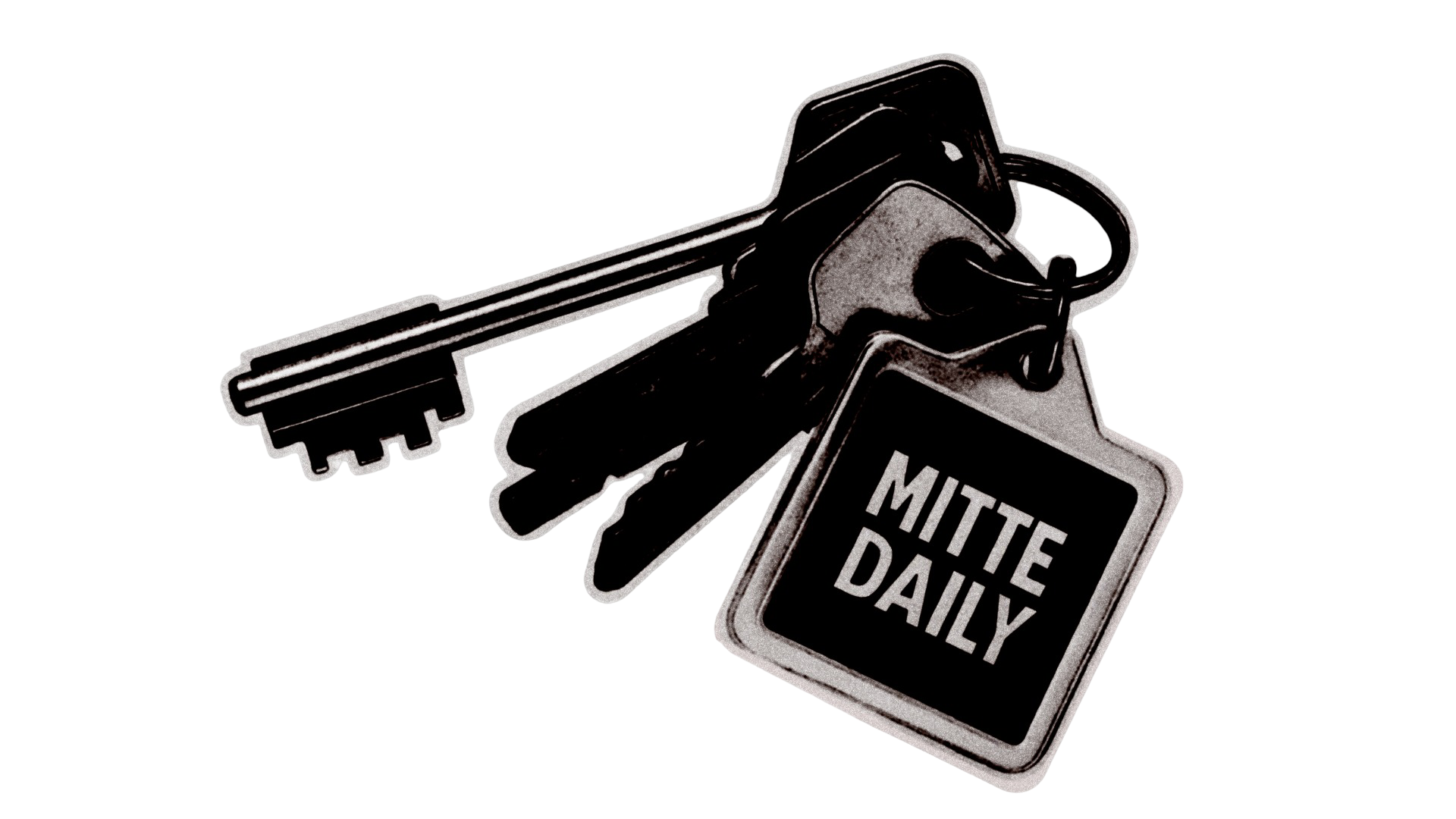 Illustration featuring a set of keys